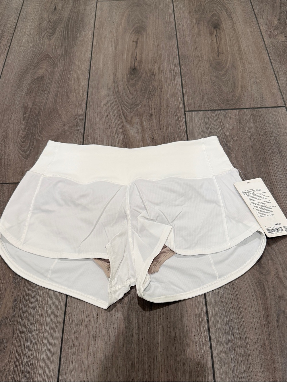lululemon athletica White Speed Up HR 2.5" Lined Running Shorts